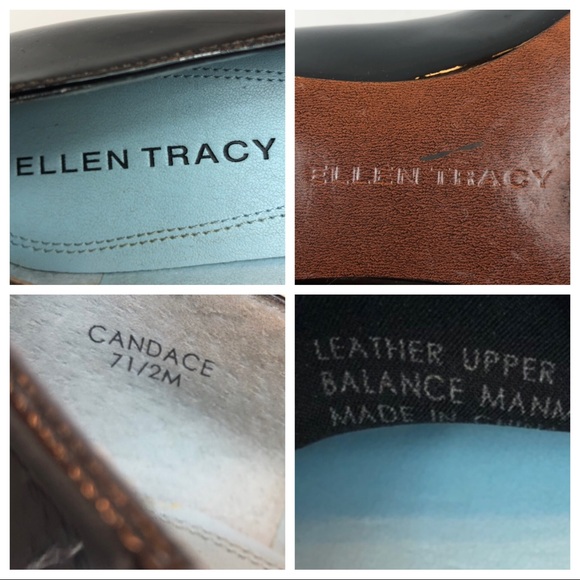 Ellen Tracey Black Patent Leather Shoes Size 7.5 - Picture 8 of 8